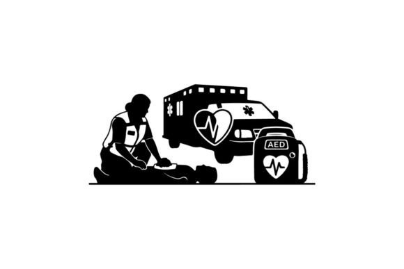 Emergency Medical Aid Vector Illustration
