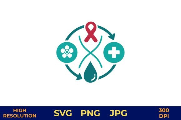 Medical and Biological Cycle Icons