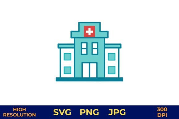 Medical Facility Icon Vector Design