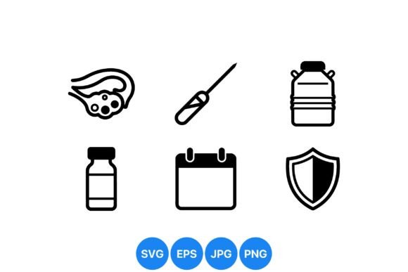 Medical Injection Icon Set