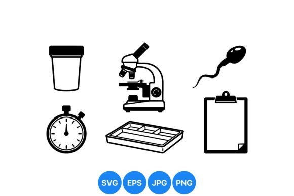 Medical Lab Research Icons