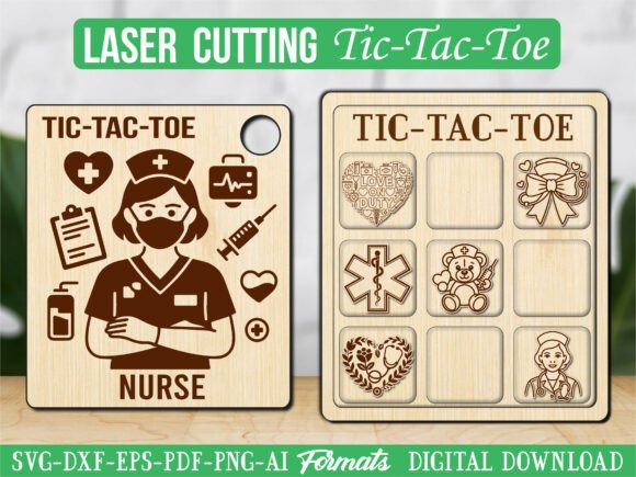 Medical Nurse Tic Tac Toe Puzzle Game