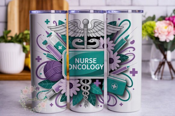 Oncology Nurse Medical Floral Wrap