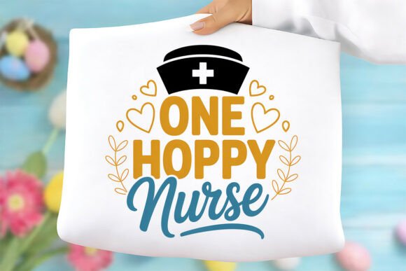 One Hoppy Nurse PNG, Easter Nurse Bunny
