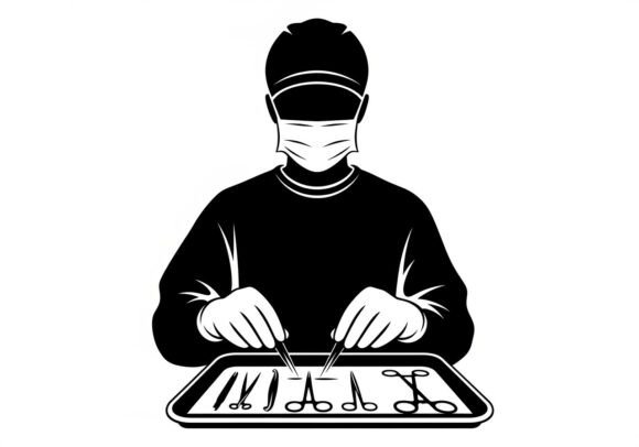 Silhouette Surgeon Medical Doctor