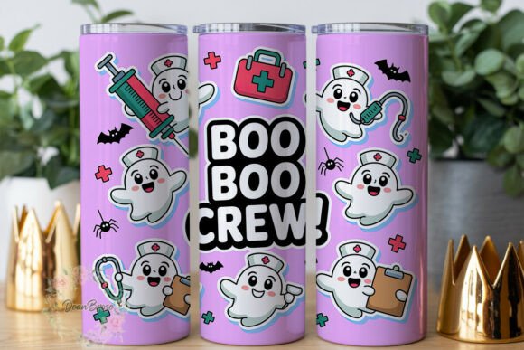 Spooky Nurse Ghost Tumbler Wrap PNG